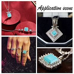 120Pcs 12 Styles Synthetic Turquoise Cabochons&nbsp;TURQ-AR0001-47