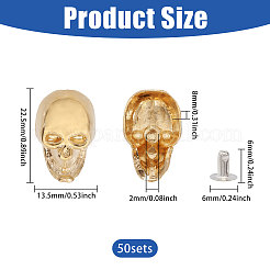 50Pcs Skull Alloy Rivets&nbsp;FIND-CA0011-72B-G