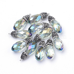 Electroplate Glass Pendants&nbsp;GLAA-S168-03A