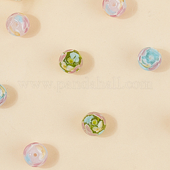 30Pcs 3 Colors Round Lampwork Beads&nbsp;LAMP-LT0001-01