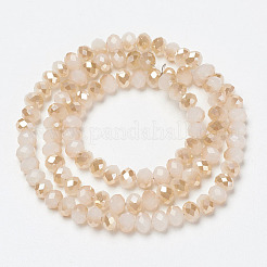 Electroplate Glass Beads Strands&nbsp;EGLA-A034-J4mm-K07