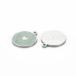 304 Stainless Steel Enamel Pendants&nbsp;STAS-S117-028