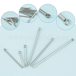 60Pcs 6 Style Stainless Steel Pendants&nbsp;STAS-SC0003-95
