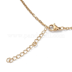 Ion Plating(IP) 304 Stainless Steel Cable Chain Necklace for Men Women&nbsp;STAS-B039-05G