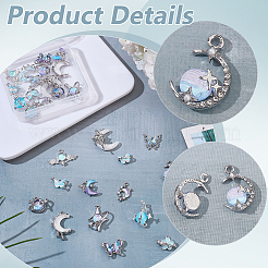30Pcs 15 Style Alloy Resin Pendants&nbsp;FIND-AR0005-79