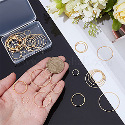 40Pcs 5 Styles Brass Linking Rings&nbsp;KK-UN0005-71