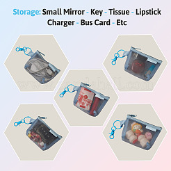 Nylon Mesh Zipper Wallets&nbsp;HJEW-TAC0186