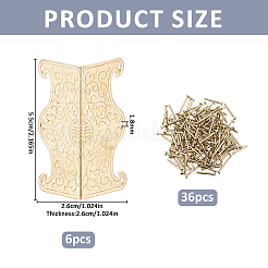 Brass Box Corner Protectors&nbsp;AJEW-WH0752-738G