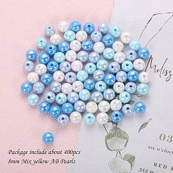 400Pcs 4 Colors Opaque Acrylic Beads&nbsp;MACR-SZ0001-79D