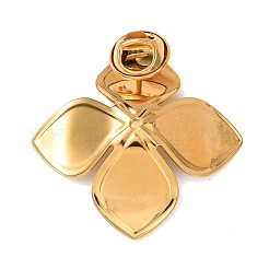 Flower 304 Stainless Steel & Enamel Pins&nbsp;JEWB-G049-01G-01