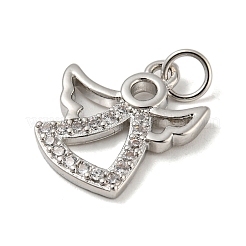 Rack Plating Brass Micro Pave Cubic Zirconia Pendants&nbsp;KK-A200-11P