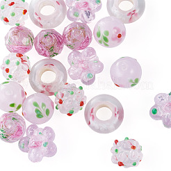 20Pcs 5 Styles Handmade Lampwork Bumpy Beads&nbsp;LAMP-TA0002-52
