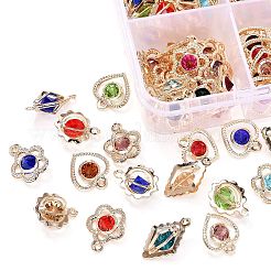 80Pcs 4 Style Rack Plating Eco-Friendly Iron Charms&nbsp;IFIN-YW0001-28