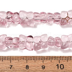 Transparent Glass Beads Strands&nbsp;GL-CBAAE04-01A