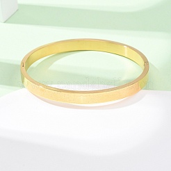 304 Stainless Steel Hinged Bangles for Women&nbsp;BJEW-B161-10G