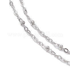 304 Stainless Steel Virgin Cross Pendant Rosary Bead Necklaces&nbsp;NJEW-JN05417