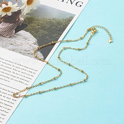 304 Stainless Steel Satellite Chains Necklace&nbsp;NJEW-JN03594-02