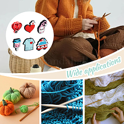 6Pcs 6 Styles Medical Theme Silicone Beads Knitting Needle Protectors/Knitting Needle Stoppers&nbsp;DIY-NB0010-41