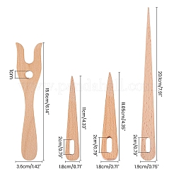 Wooden Knitting Fork and Big Eye Needle Sets&nbsp;TOOL-NB0001-27