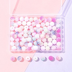 200Pcs 10 Styles Imitation Pearl & Opaque Acrylic Berry Beads&nbsp;OACR-FS0001-96B
