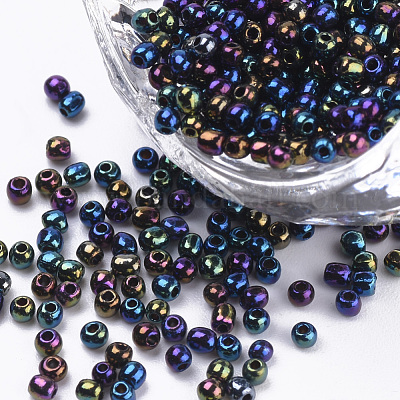 15/0 Plated Glass Seed Beads&nbsp;SEED-Q025-1.5mm-B05-1
