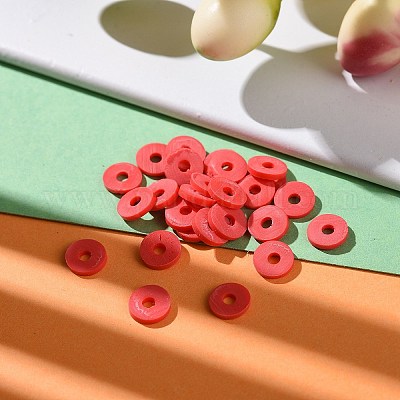 Handmade Polymer Clay Beads&nbsp;CLAY-R067-6.0mm-B30-1