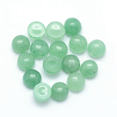 Natural Green Aventurine Cabochons&nbsp;G-P393-R15-4mm-1