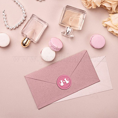 Brass Wax Seal Stamp with Handle&nbsp;AJEW-WH0184-0988-1