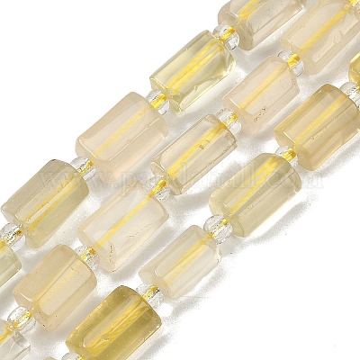 Natural Lemon Quartz(Heated) Beads Strands&nbsp;G-G162-D08-01-1