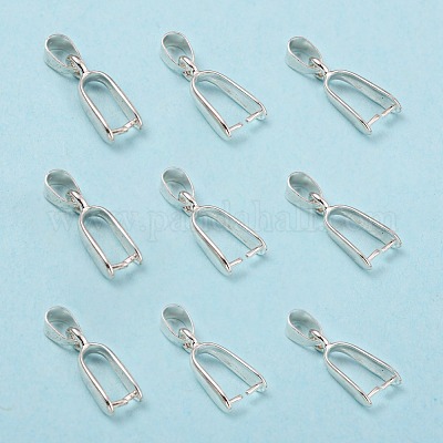 Brass Ice Pick Pinch Bails&nbsp;KK-K802-S-1