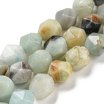 Natural Flower Amazonite Beads Strands&nbsp;G-C085-A01-01-1