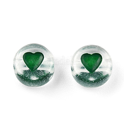 Transparent Acrylic Enamel Beads&nbsp;MACR-N008-60F-1