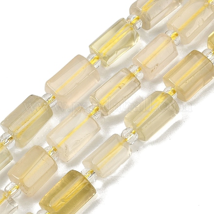 Natural Lemon Quartz(Heated) Beads Strands G-G162-D08-01-1