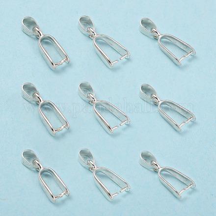 Brass Ice Pick Pinch Bails&nbsp;KK-K802-S-1