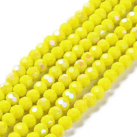 Opaque Glass Beads Strands EGLA-A035-P6mm-L04-1