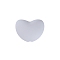 Silicone Beads, DIY Nursing Necklaces Making, Heart, Light Steel Blue, 17x20mm