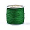 Nylon Braided Cord, Chinese Knotting Cord for Jewelry Making Macrame Craft, Green, 0.8mm, about 109.36 yards(100m)/roll