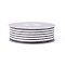 Polyester Ribbon, Striped Pattern, Black, 3/8 inch(9mm), about 100yards/roll(91.44m/roll)