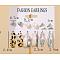 Alloy & Plastic Pearl Earring Sets, Platinum, 7~35mm, 6pairs/set