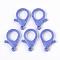Plastic Lobster Claw Clasps, Mauve, 35x24.5x6mm, Hole: 3mm
