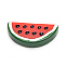 Resin Decoden Cabochons, Watermelon, Red, 33x17x6mm