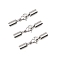 304 Stainless Steel Spring Rope Clamp Set Lobster Clasp Bucket Set Bracelet Rope Clamp Head Jewelry DIY Accessories, Stainless Steel Color, Inner Diameter: 3mm