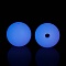 Luminous Silicone Beads, DIY Nursing Necklaces and Bracelets Making, Round, Medium Orchid, 11.5mm, Hole: 2mm