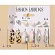 Alloy & Plastic Pearl Earring Sets&nbsp;WG17A46-31-1