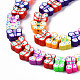 Handmade Polymer Clay Bead Strands&nbsp;CLAY-N006-71-3