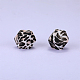 Colorful Pattern Printed Silicone Focal Beads&nbsp;SI-JX0022A-01-1