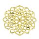 Rack Plating Iron Filigree Cabochons&nbsp;IFIN-Q134-14G-1
