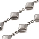 304 Stainless Steel Rhombus Link Chains&nbsp;CHS-G037-03P-1