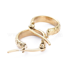 201 Stainless Steel Hoop Earrings&nbsp;X-EJEW-I245-08G