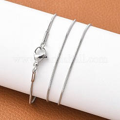Tarnish Resistant 304 Stainless Steel Snake Chains Necklaces&nbsp;NJEW-O058-24P